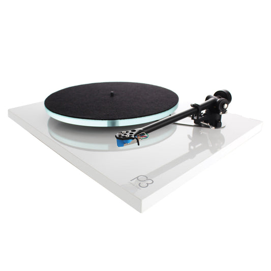 Rega Planar 3 Turntable with Elys 2 MM Cartridge (Gloss White)