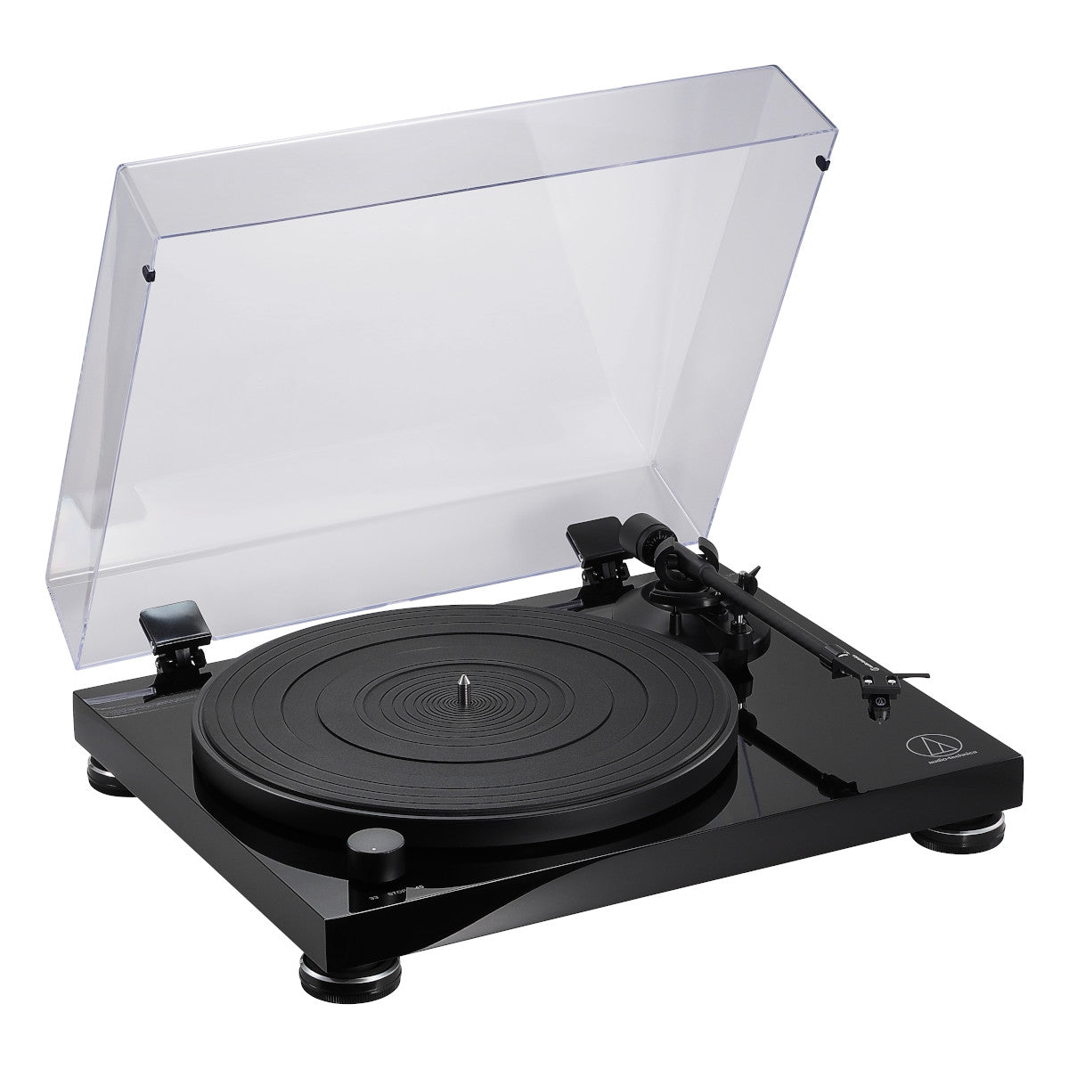 Audio-Technica AT-LPW50PB Fully Manual Belt-Drive Turntable (Piano Black)