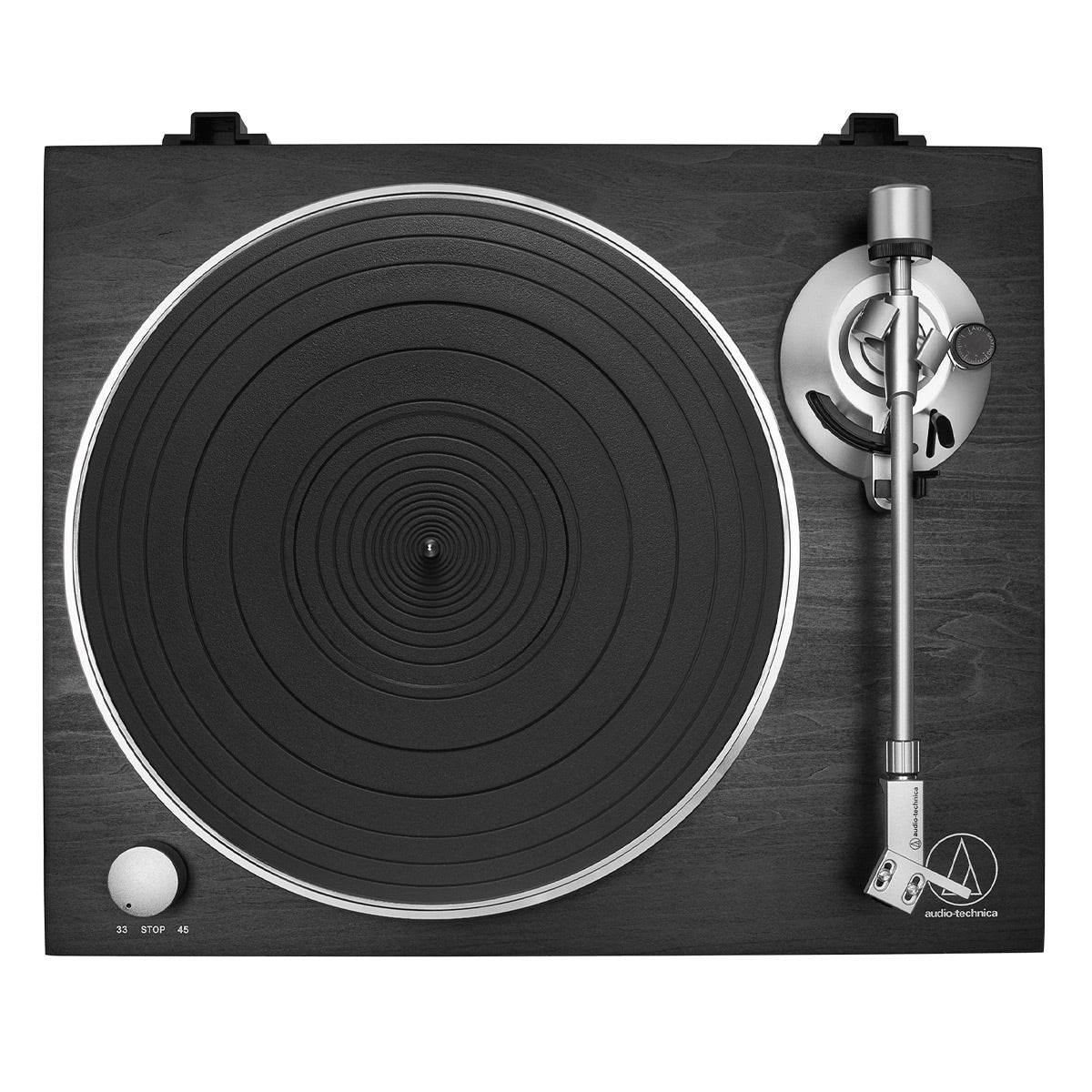 Audio-Technica AT-LPW30BKR Fully Manual Belt-Drive Turntable (Black Wood)