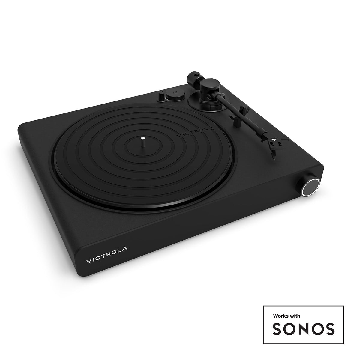 Victrola Stream Onyx Works with Sonos Wireless Turntable with Sonos Five Wireless Speaker for Streaming Music (Black)