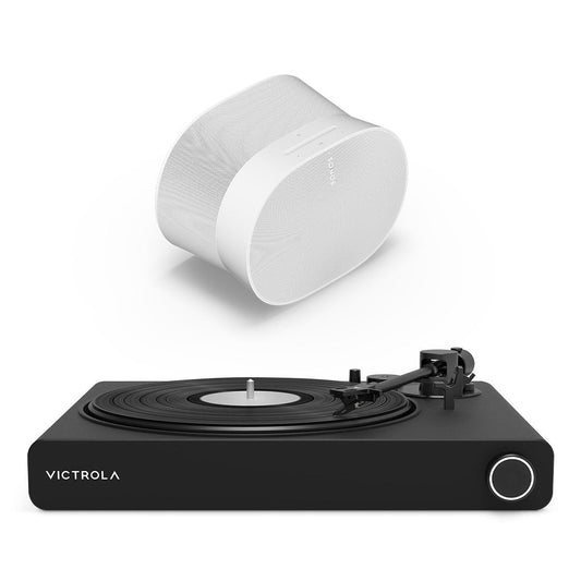 Victrola Stream Onyx Works with Sonos Wireless Turntable with Sonos Era 300 Wireless Smart Speaker (White)