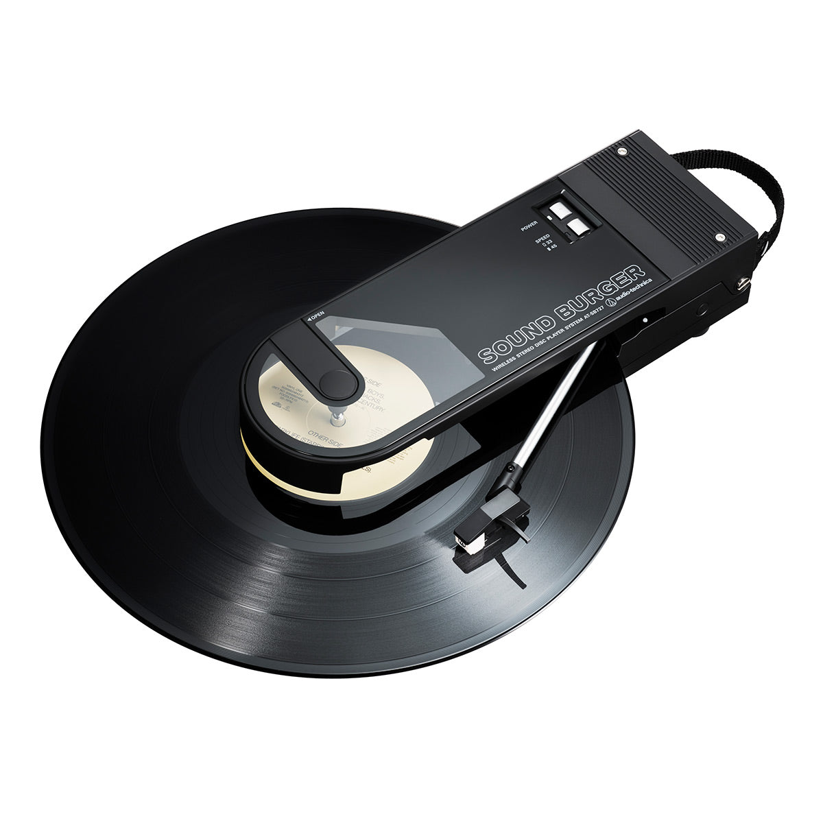 Audio-Technica AT-SB727 Sound Burger Portable Turntable with Bluetooth (Black)