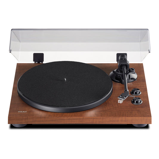 TEAC TN-280BT-A3 Belt-Drive Wireless Turntable with Bluetooth, Built-In Phono Amp, and Pre-Installed Audio-Technica MM Cartridge (Walnut)