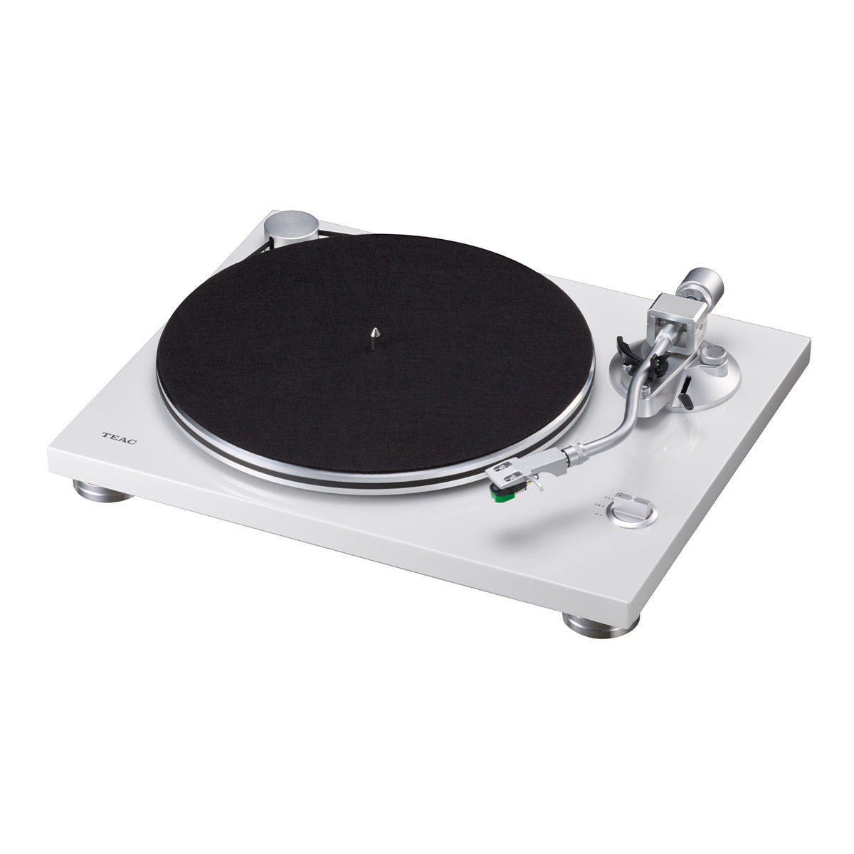 TEAC TN-3B-SE Belt-Drive Turntable with SAEC Tonearm, Built-In Phono Amp, Anti-Skate, and Pre-Installed Audio-Technica MM Cartridge (White)