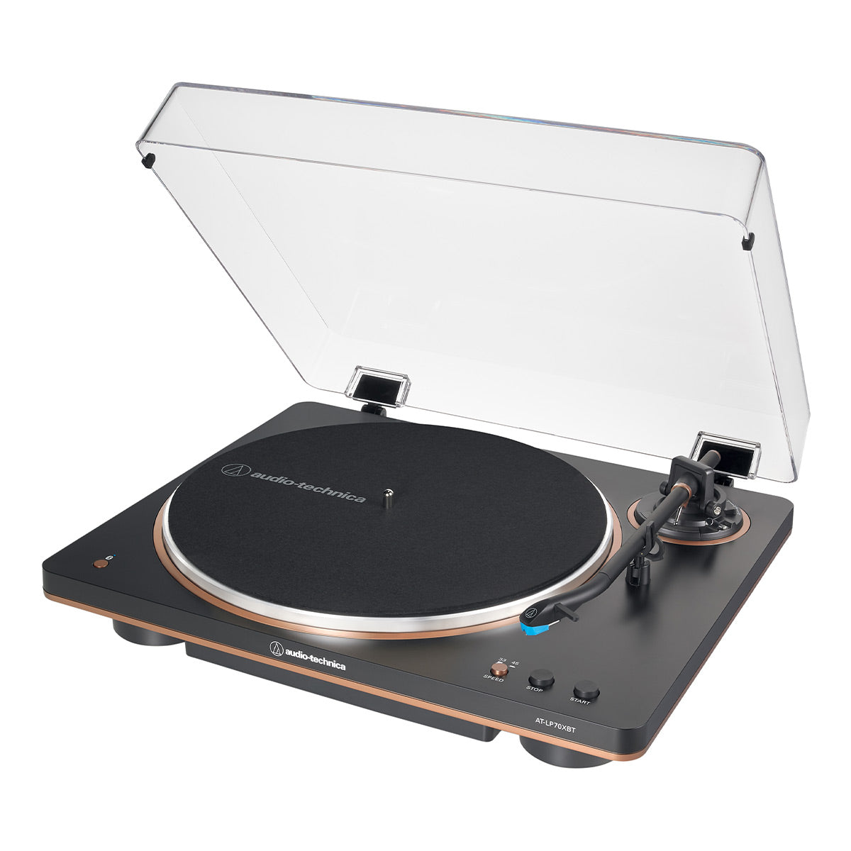 Audio-Technica AT-LP70XBT Fully-Automatic Bluetooth Wireless Turntable (Black/Bronze)