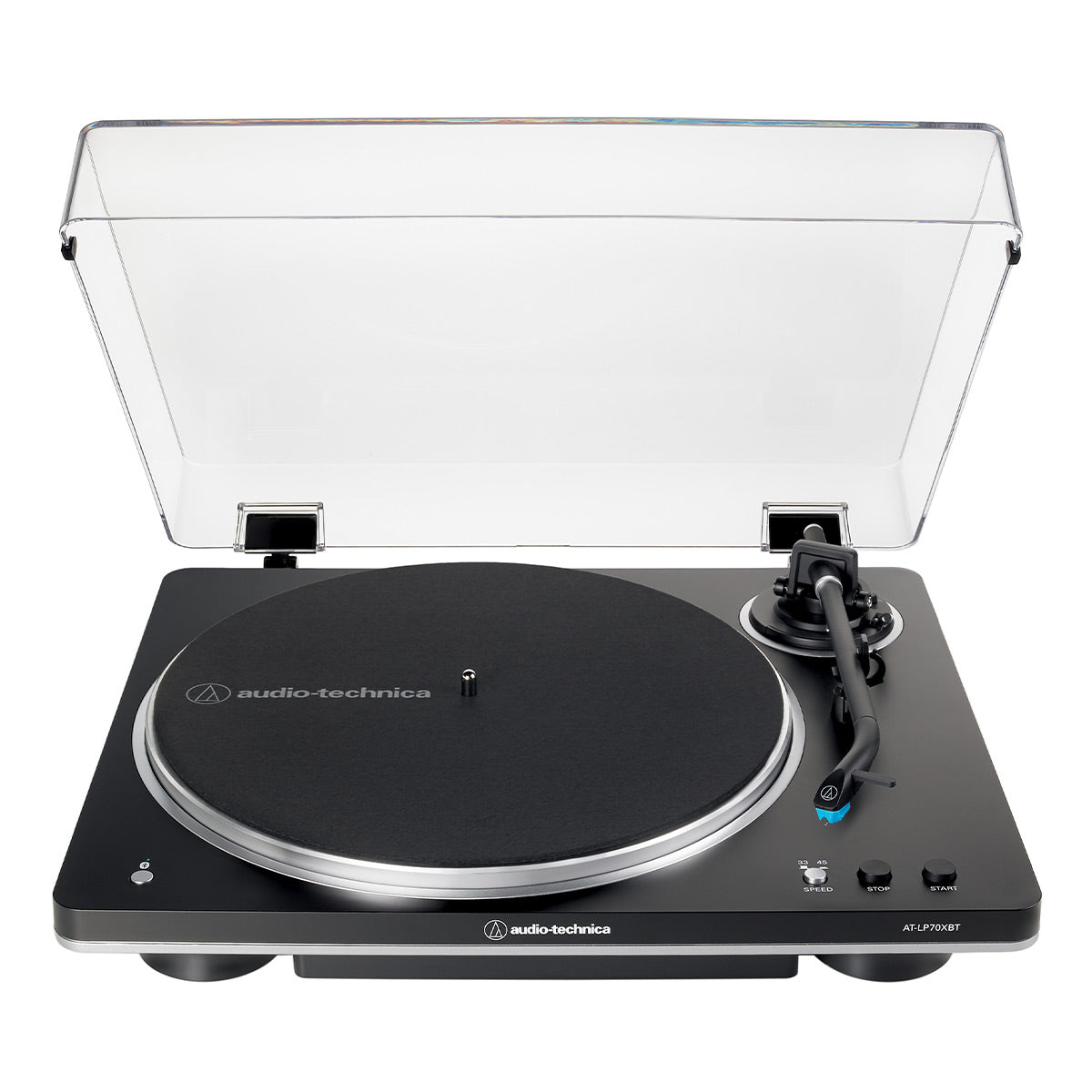 Audio-Technica AT-LP70XBT Fully-Automatic Bluetooth Wireless Turntable (Black/Silver)