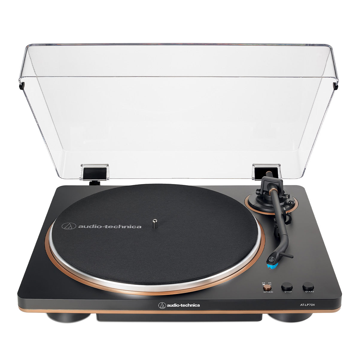 Audio-Technica AT-LP70X Fully-Automatic Turntable (Black/Bronze)