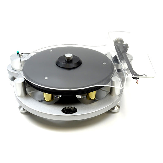 Michell Gyro SE Turntable Bundle with T8 Tonearm, Record Clamp, and UniCover (Silver)