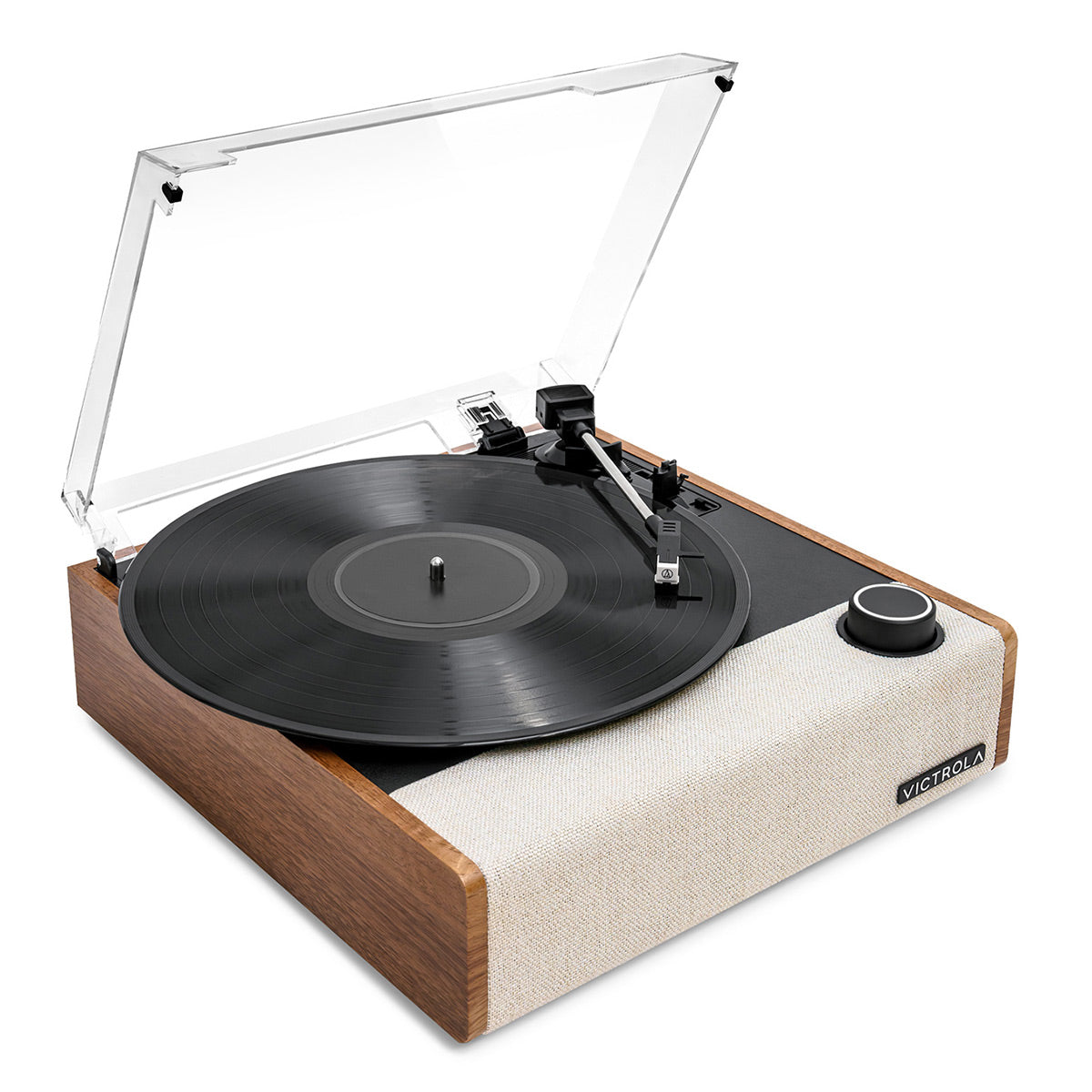 Victrola Eastwood II Bluetooth Turntable with Built-In Speakers (Oak)