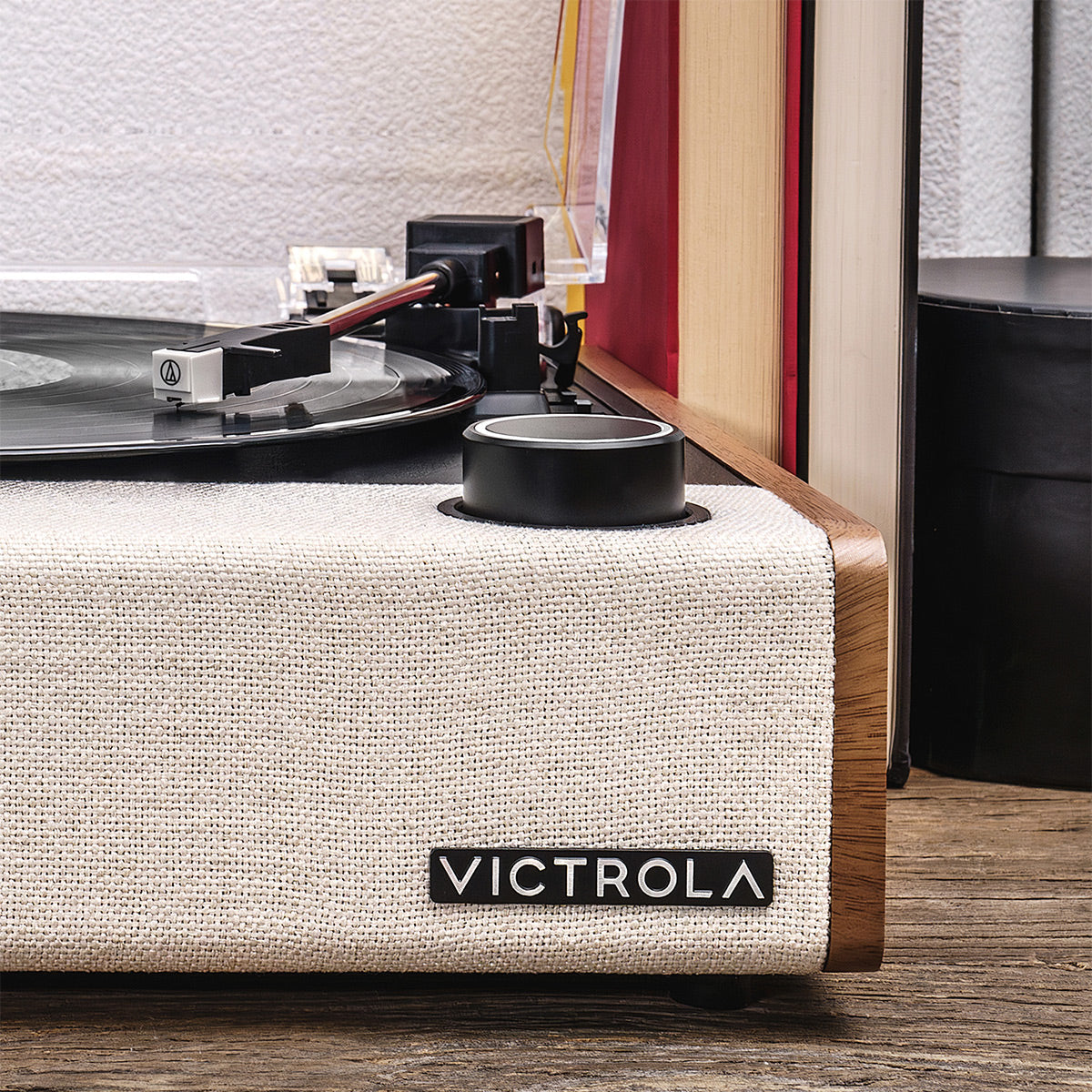 Victrola Eastwood II Bluetooth Turntable with Built-In Speakers (Oak)