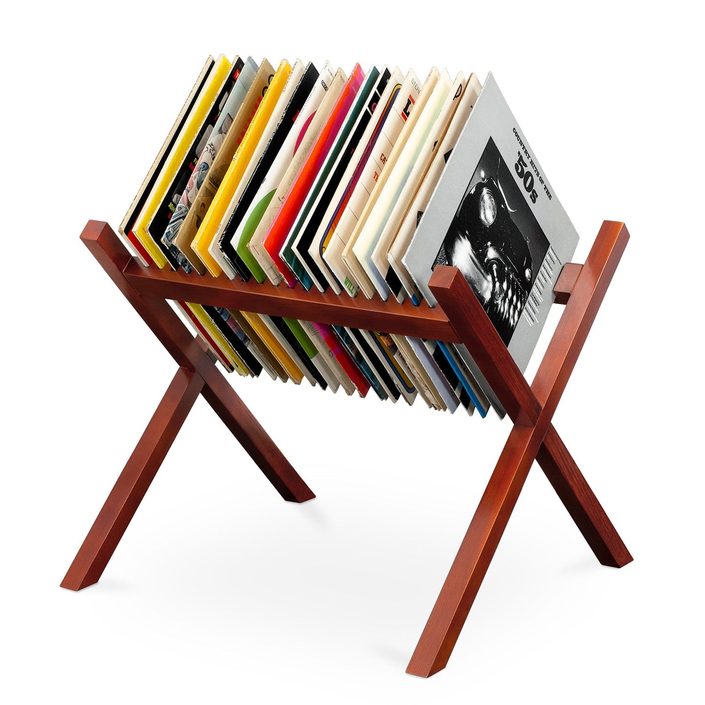 Wooden Record Stand