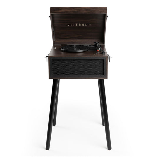 Victrola Liberty Bluetooth Record Player Stand with 3-Speed Turntable (Espresso)